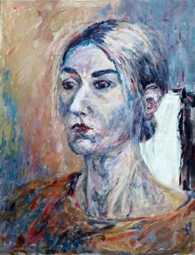 Portrait of a Woman by Janet Dobney (Ref: 23)