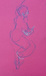 Indian Dancer Sketch 8 by Marianne Dorn (Ref: 31)