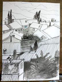 Roof-tops by Maureen Emerton (Ref: 43)