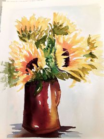 Sunflowers by Lynne Lawrence (Ref: 65)