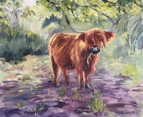 Highland Cow by Angela Roberts (Ref: 103)