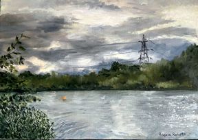 Stanstead Abbots Fishing Lake by Angela Roberts (Ref: 104)