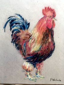 Rooster by Diane Warburton (Ref: 124)
