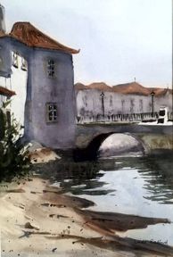 The Roman Bridge at Tavira by Linda Radford (Ref: 139)