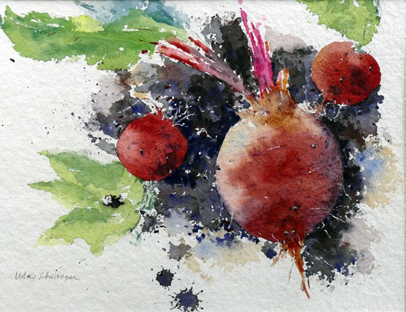 Unrooted by Uday Chitragar - Watercolour