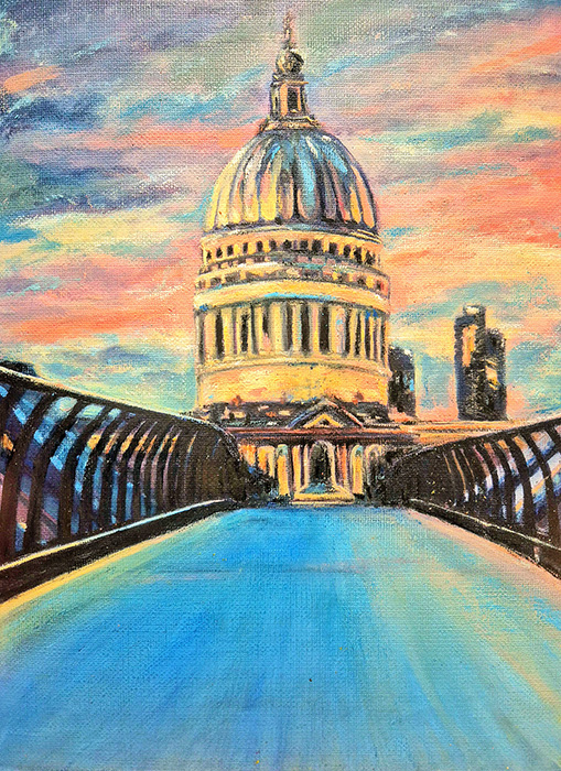 Millennium - Oil paint on paper