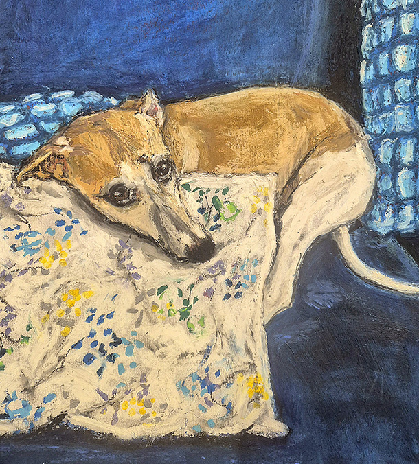 Saffy - Oil Pastel on paper