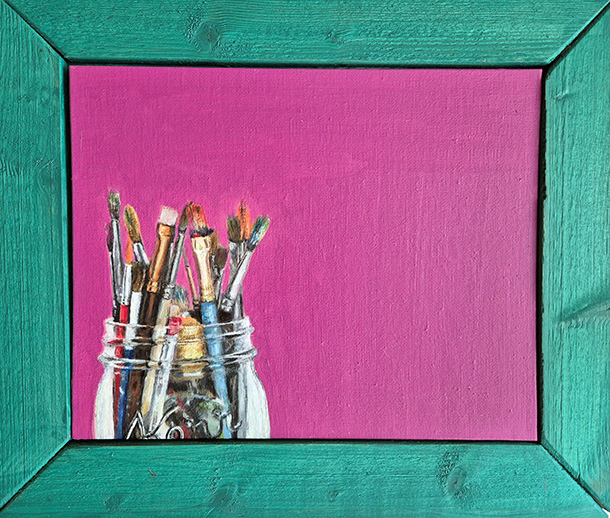 Serial Hobbyist - Oil paint on canvas