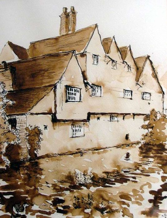 Lombard House 2 - Watercolour