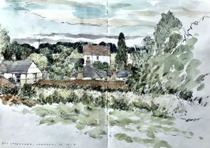 Above Standon - John Jarratt - Watercolour