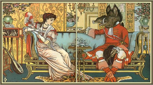 Beauty and the Beast by Walter Crane 1847